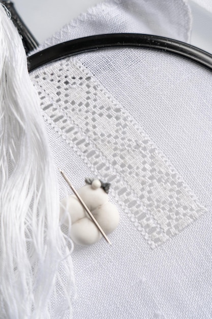 Model broderie tradițională pe pânză